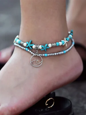 Ola para tobillo pulsera